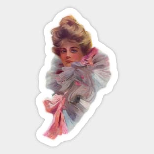 Gibson Girl Ruffles Sticker